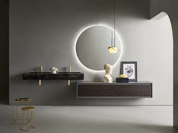 FRAME 101 - Double wall-mounted vanity unit with integrated washbasin by Pirovano