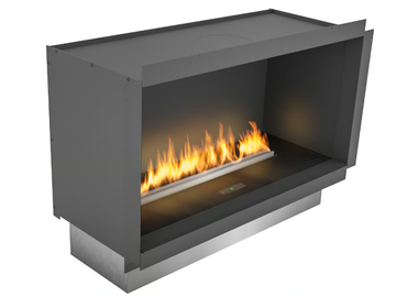 PRIMEFIRE IN CASING - Wall-mounted built-in bioethanol fireplace by Planika