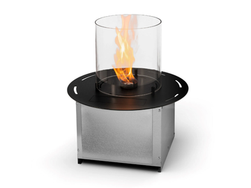 RONDO AUTOMATIC - Bioethanol steel fireplace by Planika