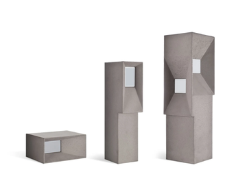 BLOCK - LED cement bollard light by Platek