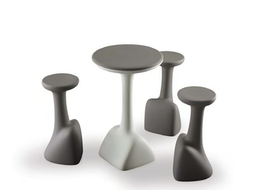 ARMILLARIA - Round polyethylene high table by Plust