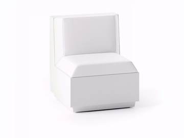 BIG CUT MODULE - Modular polyethylene garden armchair by Plust