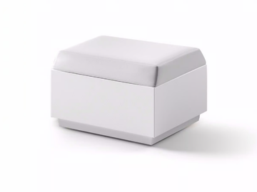 BIG CUT - Square polyethylene garden pouf by Plust