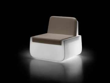 BOLD - Garden armchair with light by Plust
