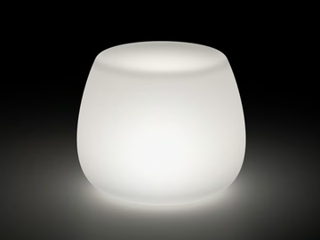BOOM - With light low polyethylene stool by Plust