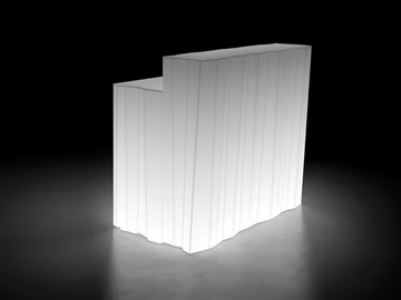 FROZEN DESK LIGHT - Illuminated bar counter by Plust