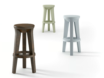 FROZEN - High polyethylene stool by Plust