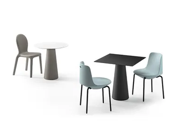 FURA - Rectangular plastic dining table by Plust