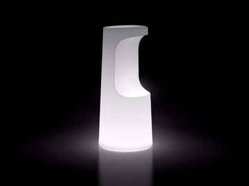 FURA - With light polyethylene stool by Plust