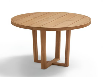 HERITAGE - Round teak garden table by POINT