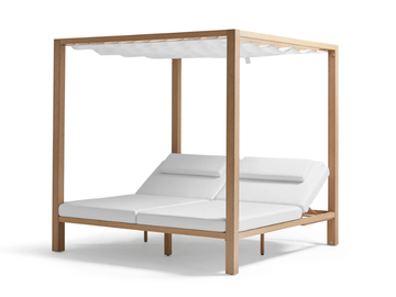KAHN - Canopy TechTeak and fabric garden bed by POINT
