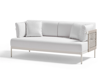 LEGACY - 2 seater rope and fabric garden sofa by POINT