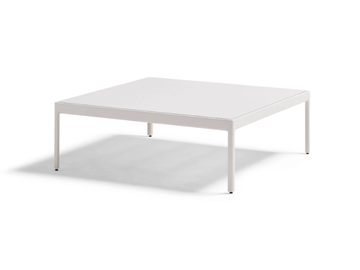 LEGACY - Square powder coated aluminium garden side table by POINT