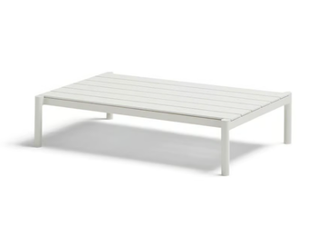 ORIGIN - Rectangular aluminum coffee table with porcelain top by POINT