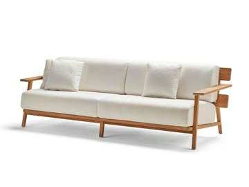 PARALEL - 3 seater fabric garden sofa by POINT