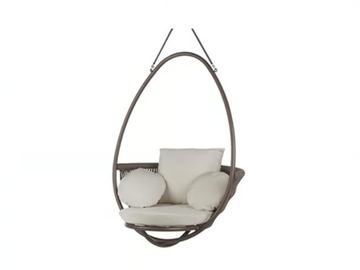 WEAVE - 1 Seater aluminium garden hanging chair by POINT