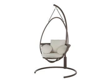 WEAVE - 1 Seater aluminium garden hanging chair by POINT