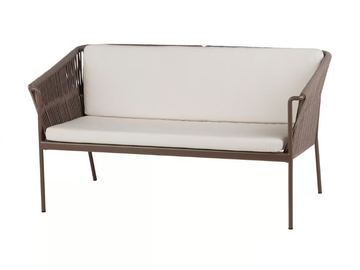WEAVE - 2 seater rope garden sofa by POINT