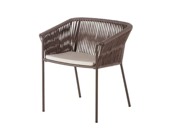 WEAVE - Rope garden chair with integrated cushion by POINT