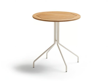 WEAVE - Round teak dining table by POINT