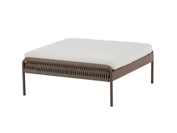 WEAVE - Square rope garden footstool by POINT