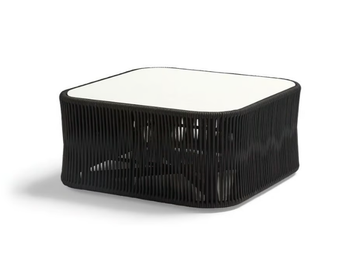 WEAVE - Square rope garden side table by POINT
