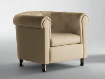 ARCADIA - Tufted armchair by Poltrona Frau