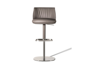 ARCHIBALD - High leather stool height-adjustable with gas lift by Poltrona Frau