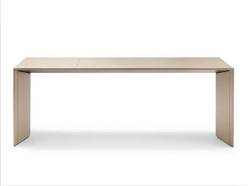 C.E.O. CUBE DESK - Rectangular leather executive desk by Poltrona Frau