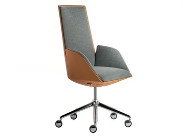 CERCLE - Fabric executive chair with 5-spoke base with castors by Poltrona Frau