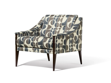 DEZZA 24 - Fabric armchair with armrests by Poltrona Frau