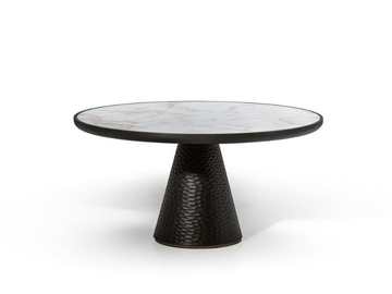 DUO - Wooden and marble coffee table by Poltrona Frau