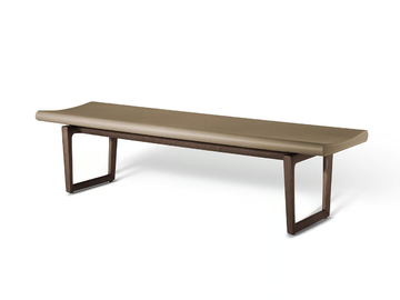 FIDELIO - Leather bench by Poltrona Frau