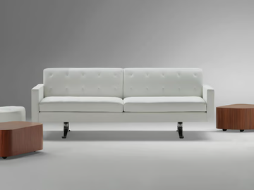 KENNEDEE - 2 seater leather sofa by Poltrona Frau