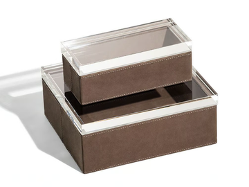 LEATHER CASE - Leather storage box by Poltrona Frau