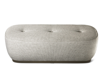 LEPLI - Upholstered fabric bench by Poltrona Frau