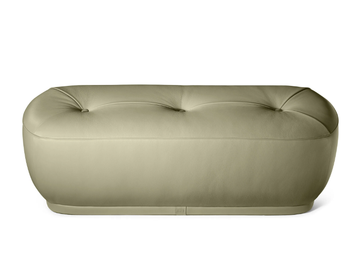 LEPLI - Upholstered leather bench by Poltrona Frau