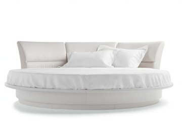 LULLABY DUE - Round double bed by Poltrona Frau