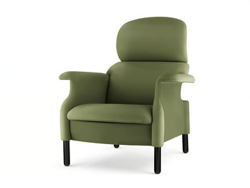 SANLUCA - Armchair with armrests by Poltrona Frau