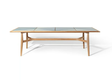 THE SECRET GARDEN - Rectangular teak garden table with stoneware top by Poltrona Frau