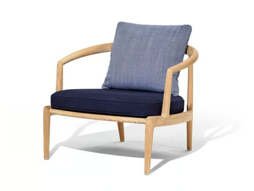 THE SECRET GARDEN - Teak garden armchair with armrests by Poltrona Frau