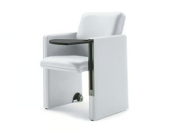 THF - Training chair with writing tablet by Poltrona Frau