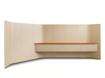 TRUST - Freestanding tanned leather office screen by Poltrona Frau