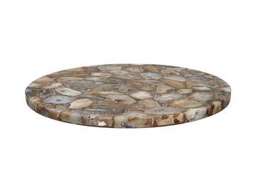 AGATA - Round agate stone table top by POMAX