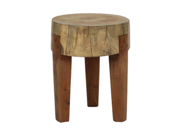 EMPOLI - Reclaimed wood stool by POMAX