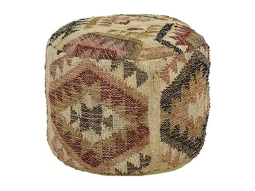 ISIS - Round cotton pouf by POMAX