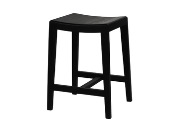 KENT - High Mango kitchen stool with footrest by POMAX