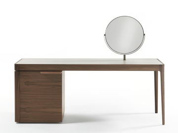 AFRODITE - Walnut secretary desk with drawers by Porada