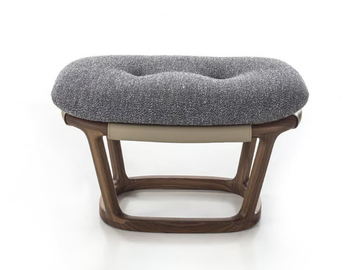 AMARANTHA - Upholstered footstool by Porada