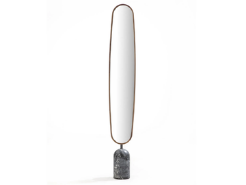 EKERO - Freestanding oval framed mirror by Porada